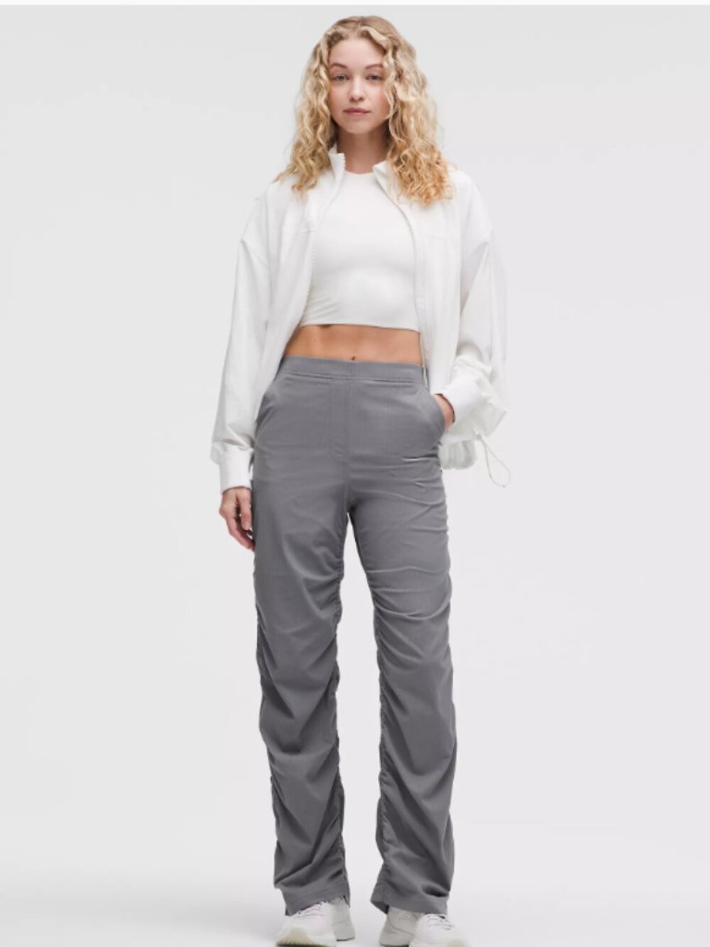 lululemon athletica Gray Straight-Leg Active Pants